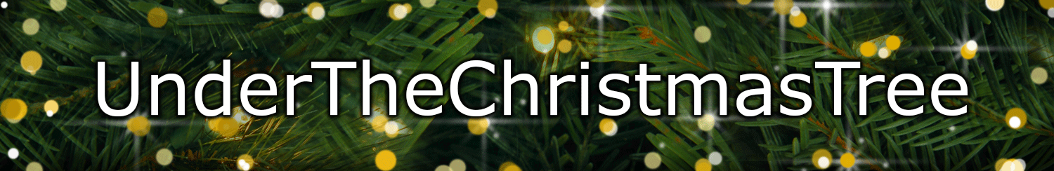 A graphic that reads 'Under the Christmas Tree'